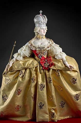 Portrait of Empress Catherine II (robes of state) aka. Catherine the Great from Historical Figures of Russia