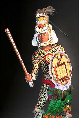 Portrait of Aztec Leopard Warrior V.1 aka. pīpilti military class from Historical Figures of the Movement West
