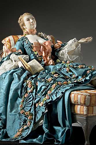 Portrait of  Madame de Pompadour (reclined) aka. "Reinette" from Historical Figures of France