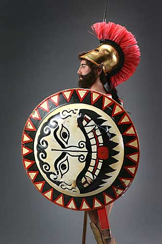 Portrait of Greek Hoplite Warrior aka. "citizen soldiers" from Warriors of the Ages