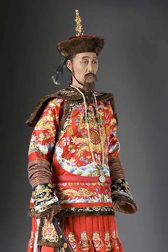 Portrait of Kang Hsi Emperor aka. Kangxi Emperor from Portraits of Historical Figures of Qing China